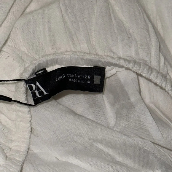 ZARA | Oyster White | EMBROIDERED BEADED DRESS - Picture 10 of 10